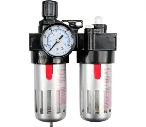 Vorel 81556 / Luftdruckregler 1/2" / max. 10 bar / mit Filter (90 cm) und Schmierung (60 cm)