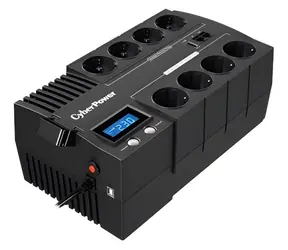 CyberPower BR1000ELCD schwarz / USV-Notstromversorgung / 1000 VA / 600 W / LCD / 8 Steckdosen / USB