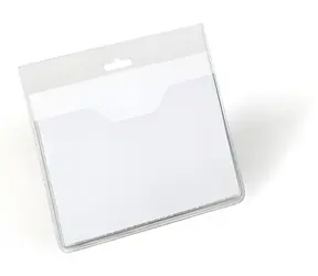 Durable , transparentes Visitenkartenetui / 6 x 9 cm / PVC / mit Krokodilmotiv / 20 Stück