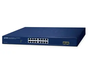 Planet GS-2210-16T2S / Switch / 16x 1Gb RJ-45 / 2x 1Gb SFP / L2 / QoS