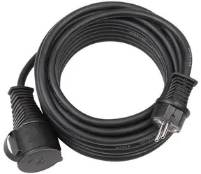 Brennenstuhl Verlängerungskabel 10 m schwarz / Verlängerungskabel / IP44 / 230 V
