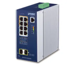 Planet IGS-4215-4UP4T2S / Switch / L2/L4 Managed / 8x GbE RJ45 / 4X PoE++ / 2x SFP / IP30