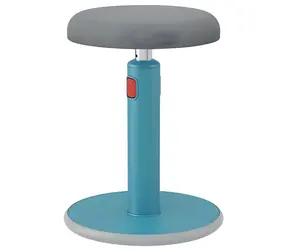 Leitz Balance Chair Ergo Cosy Hocker Calm Blue / Sitzen und Stehen / Belastbarkeit 110 kg / höhenverstellbar 46-79 cm / 5,5 kg