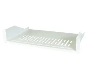 EFB-Montageplatte 19" grau / Montageplatte / 2 HE / Tragfähigkeit 22 kg / Tiefe 400 mm