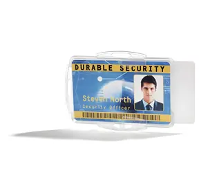 Durable , transparenter Kartenhalter für 2 Karten / Kartenhalter / 54 x 85 mm / 10 Stück