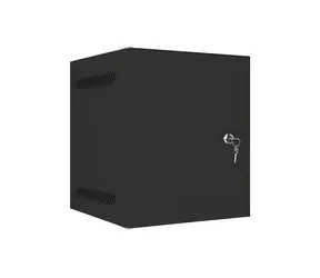 Lanberg WF10-2306-00B schwarz / Wandschrank / 10" / 6 HE / 280 × 310 mm / Metalltür / flach verpackt