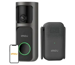 IMOU Doorbell 3 Kit schwarz / Video-Türklingel / 4 MP / WLAN / 5000 mAh Akku