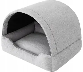 DOGGY R2 PROMPTER Inari grau / Hundehütte und Bett / Multifunktional