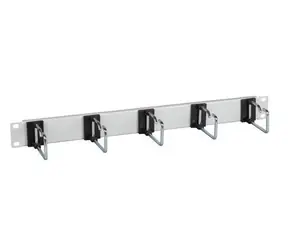 EFB 699980.1 grau / Montageplatte / 19" / 1 HE / 5x Stahlhalterung 75 mm