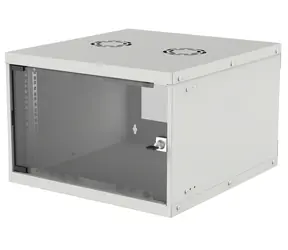 Intellinet Wandmontage-Rack 540x400 mm grau / Rack / 19" / 6U / Flatpack / Tragfähigkeit 50 kg