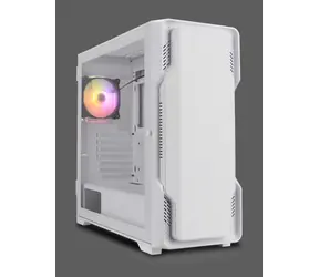 Nanoxia DS-9G-W weiß / Computergehäuse / Midi-Tower / ARGB / USB-C / gehärtetes Glas