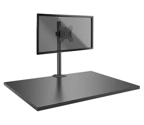 Lindy schwarz / Monitorarm / kurz / 17-28 Zoll / Tragkraft 8 kg / Neigung -45° - 45° / Drehung 360°