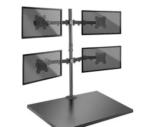 Lindy 40659 / Monitorhalterung / für 4 Monitore / VESA 75-100 mm / Tragkraft 7 kg / schwarz
