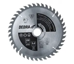 Dedra H40060 / Sägeblatt für Kreissägen / Durchmesser 400 x 30 mm / Zähnezahl 60 / Sinterhartmetall