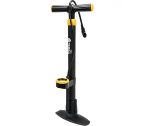 Vorel Handpumpe mit Manometer / Pumpe / Schlauch 60 cm / Manometer bis 11 BAR / Kunststoff