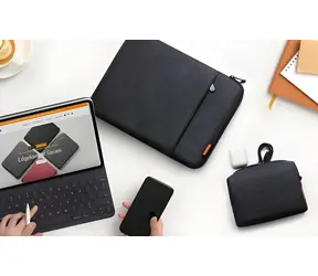 Inateck LB01006/S1 schwarz-grau / Laptoptasche / 14" / Zubehörfach / MacBook Pro