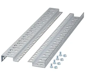 EFB 19"-Montageschienen für 12U-Rack / Montagesatz / 2 Stück / verzinkter Stahl