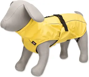 TRIXIE Hunde-Regenmantel Vimy Gelb / Größe L (62 cm) / Brustumfang 78-82 cm / Mittelgroßer Hund