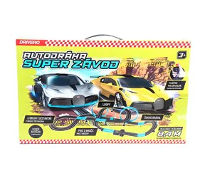 MAC TOYS DRIVERO 8,4 m Rennstrecke / 3 Aufbauvarianten / 2 Bugatti -Autos
