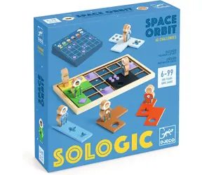 DJECO Sologic Weltraum-Orbit-Puzzlespiel / 4 Schwierigkeitsstufen / FSC®-zertifiziertes Holz