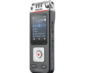 Philips DVT6115 / Diktiergerät / 8 GB Speicher / USB-C / microSDHC max. 32 GB / 3 Mikrofone