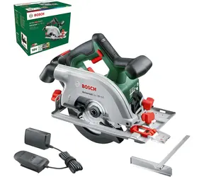 BOSCH UniversalCirc 18V-53 grün/schwarz / Akku-Kreissäge / 18 V / Schnittbreite 53 mm / 1x Akku 2,5 Ah