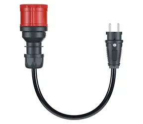 go-e Adapter CH-04-30 CEE16 3F auf 230V Steckdose schwarz / Adapter / Für Gemini flex und HOME+ 11 kW / Länge 30 cm