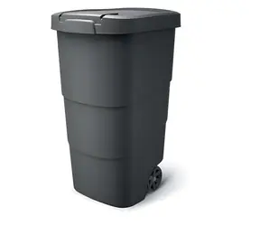 Prosperplast Wheeler Abfalleimer 110 l anthrazit / Kunststoff / H 85,2 × B 49,6 cm