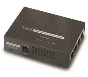 Planet HPOE-460 / PoE-Injektor / 4X 1 Gbit/s / 802.3at / 30/120 W