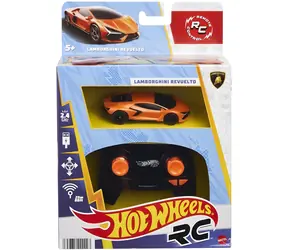 Hot Wheels RC-Auto Lamborghini Revuelto orange / Maßstab 1:64 / 2,4 GHz / USB-Ladefunktion / ab 5 Jahren