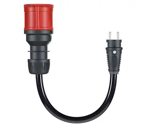 go-e Adapterkabel CH-04-02 schwarz / Adapterkabel / CEE32 3f 32A auf CEE7/7-Buchse / für Gemini flex 22kW / 30 cm