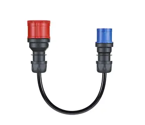 go-e Adapter CH-04-31 CEE16 3F auf CEE16 1F schwarz / Adapter / Campingsteckdose / Gemini flex, HOME+ 11 kW / Länge 30 cm