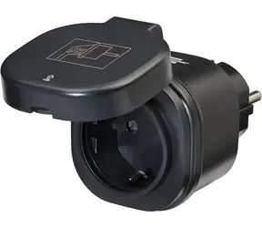 Brennenstuhl WA 3600 XS03 schwarz / Smart-Steckdose / WLAN / IP44 / 16 A / Alexa, Google Home