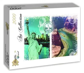 GRAPHICS Puzzle Weltreise: USA / 2000 Teile / 96 x 68 cm