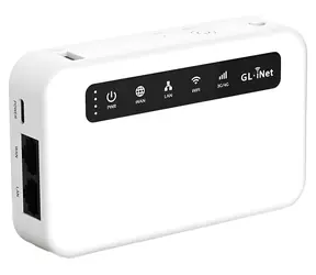 GL.iNet Puli (GL-XE300-BAT) / 4G LTE Router / Wi-Fi 4 / Akku 5000 mAh / VPN / MicroSD 512 GB