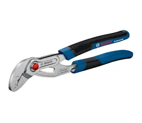 BOSCH Professional Wasserpumpenzange blau-schwarz / Wasserpumpenzange / Chrom-Vanadium-Stahl / 250 mm / bis  46 mm