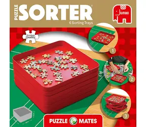 JUMBO Puzzle Mates Puzzlesortierschale / Puzzleteile-Sortierschalen / 6 Stück