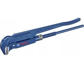 BOSCH 1600A02W3V blau / Winkelrohrzange / 90° / bis 60 mm / Länge 425 mm / Chrom-Vanadium