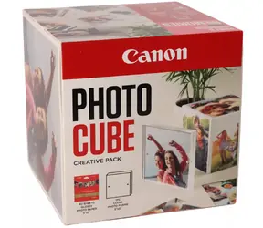 Canon PP-201 Fotowürfel Creative weiß/rosa / Fotopapier / glänzend / 13 x 13 cm / 40 Stück