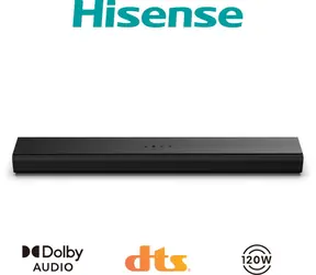 Hisense HS1000 schwarz / Soundbar / 120 W / 2.0 / HDMI ARC / Bluetooth 5.3 / USB / optischer Eingang