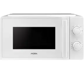 Mora MT122W weiß / Mikrowelle / 700 W / 20 l / mechanische Steuerung / freistehend