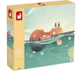 JANOD Puzzle Schwebende Geige / 1000 Teile / 68,3 x 48 cm