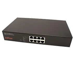 Roline Switch 8x 10/100 PoE+ / Switch / 8- Port / 100 Mbit/s / PoE+
