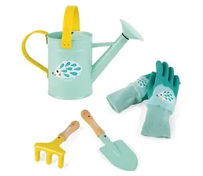 JANOD Gartengeräte-Set / Gießkanne, Handschuhe, Rechen, Spaten / ab 3 Jahren