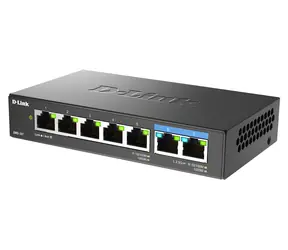 D-Link DMS-107 / Switch / 5x 10/100/1000 + 2x 2,5GBase-T / unmanaged / Tisch- und Wandmontage