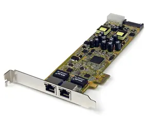 StarTech 2- Port Gigabit PoE PSE Netzwerkkarte / Netzwerkkarte / PCI Express / 10/100/1000 / RJ45