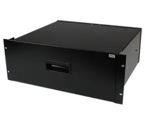 StarTech 4U-Rackablage schwarz / Ablage / Stahl / 25 kg / 402 x 352 x 146 mm