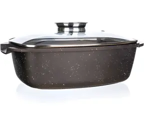BANQUET Backform Premium Dunkelbraun / 39,5 x 22 x 11 cm / Aluminiumguss / Antihaftbeschichtung / Induktionsboden