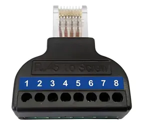 Wantec Splitter 2wIP schwarz / Splitter / für 4 Leitungen / kompatibel mit 5627