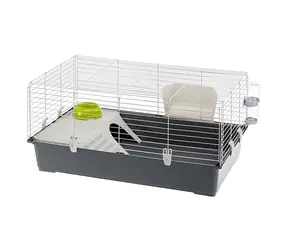 Ferplast Rabbit 100 / Käfig für Kaninchen und Meerschweinchen / 95×57×46 cm / Metall, Kunststoff